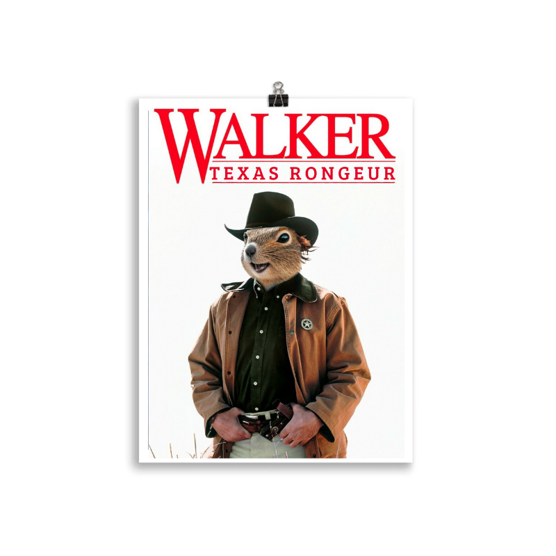 Poster Walker Texas Rongeur | Parodisiaque