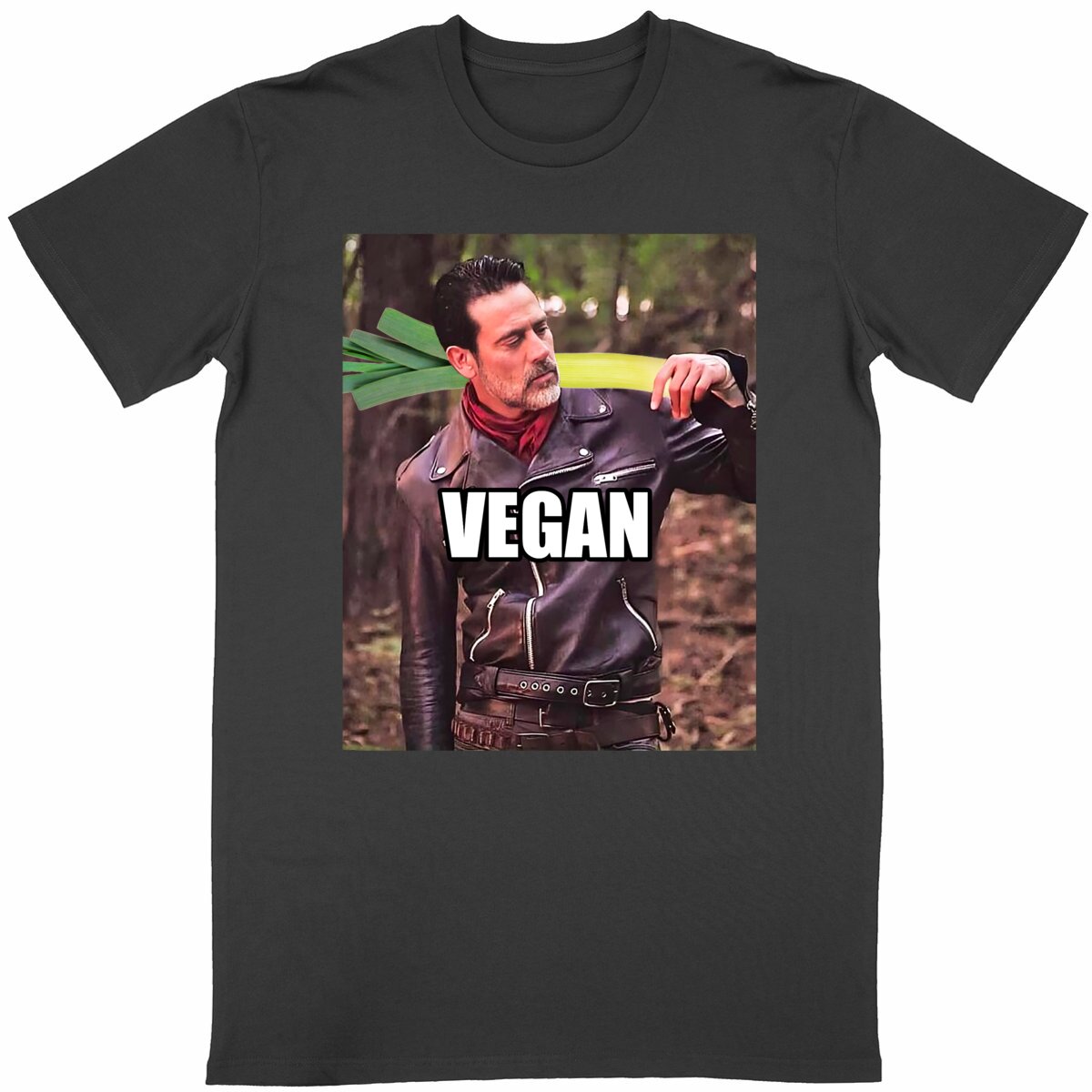 T-shirt Vegan | Parodisiaque - face_noir