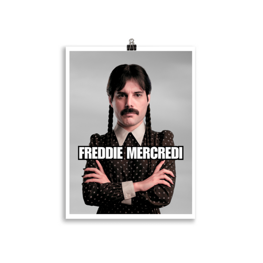 Poster Freddie Mercredi | Parodisiaque