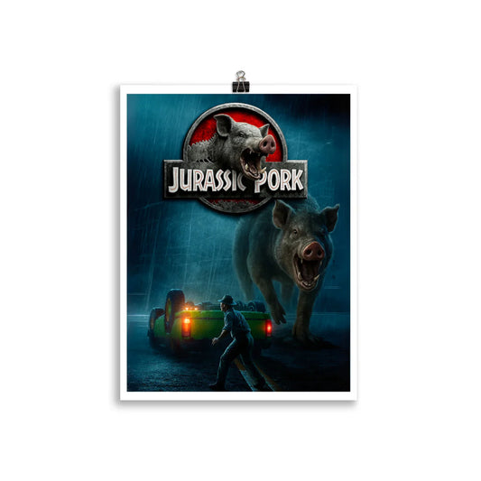 Poster Jurassik Pork | Parodisiaque