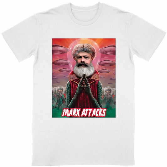 T-shirt Marx Attacks | Parodisiaque - face_blanc